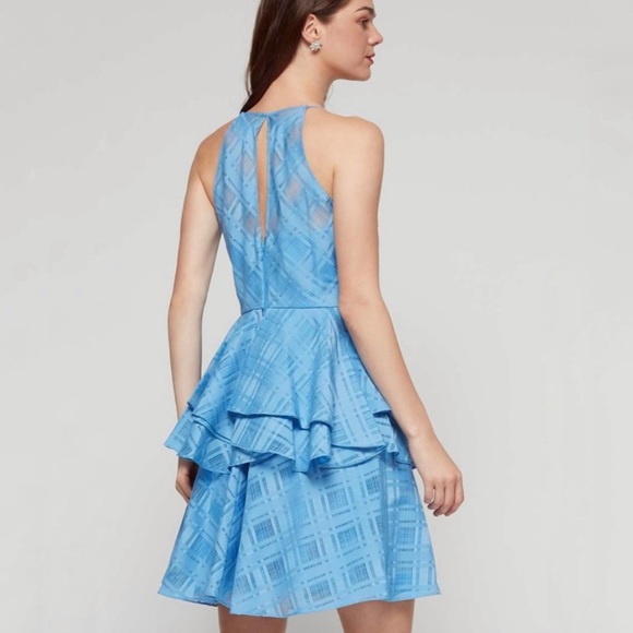 “Belle” BADGLEY MISCHKA “Bianca” Azure Dress - Picture 3 of 8